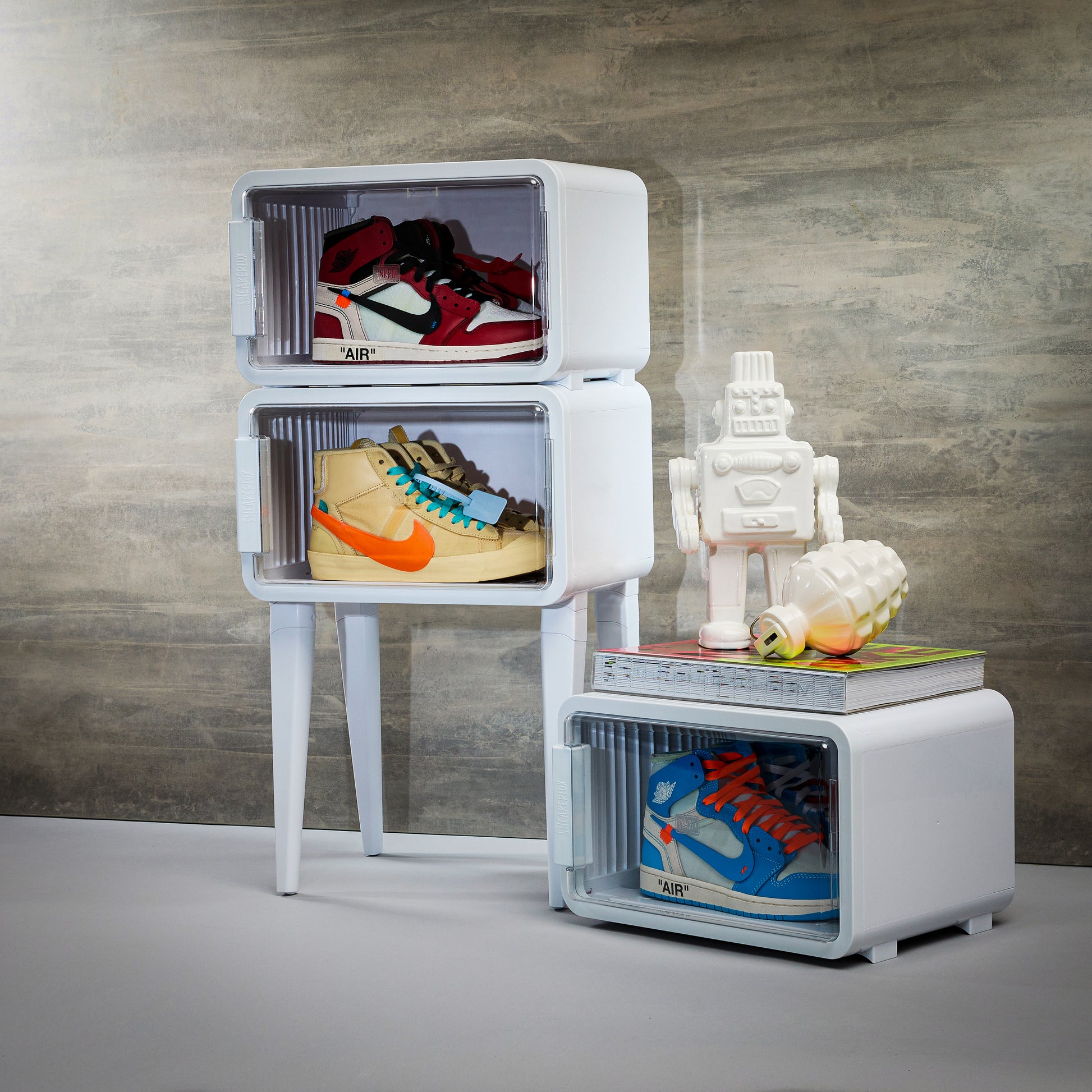 Pack of 4 white legs - SNEAKERLUX