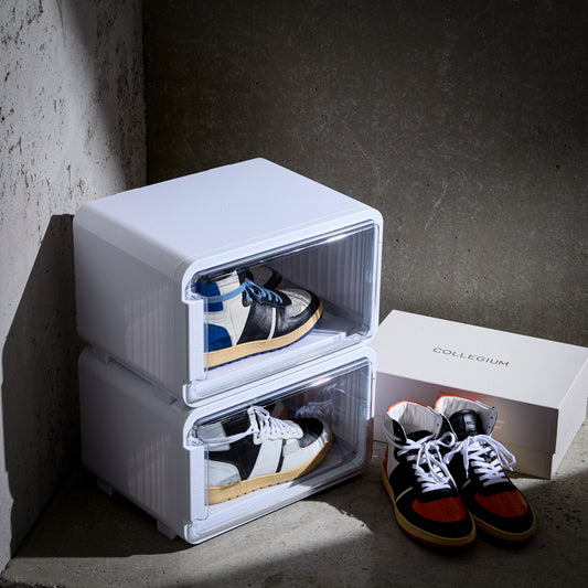 Pack of 2 XL premium white sneaker boxes - SNEAKERLUX